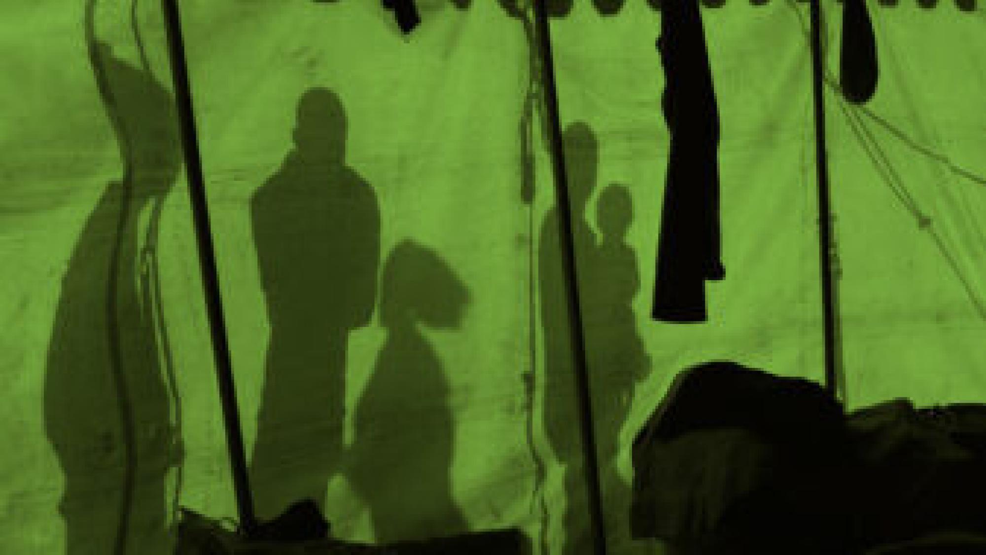 Xenophobic violence displacement camp displaced family and infant